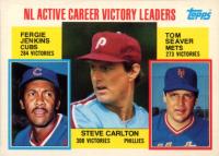 1984 Topps Tiffany #706 N.L. Active Career Victory Leaders Baseball Card