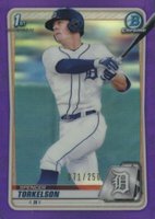 2020 Bowman Draft #BD121 Spencer Torkelson Chrome-Purple Refractor Baseball Card