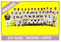1966 Topps #326n Braves Team No Dot Baseball Card
