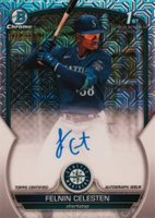 2023 Bowman Chrome Prospect Autographs #CPAFC Felnin Celesten Hta Choice Baseball Card