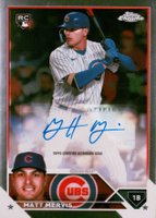 2023 Topps Chrome Update Autograph #ACMMV Matt Mervis Baseball Card