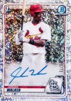 2020 Bowman Draft Chrome Draft Picks Autographs #CDAJW Jordan Walker Sparkle Refractor Baseball Card