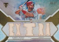 2018 Topps Triple Threads Relics #AP2 Albert Pujols Silver Baseball Card