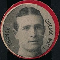 1912 Colgan's Chips Red Border # Frank Chance Baseball Card
