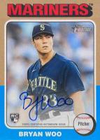 2024 Topps Heritage Real One Autographs #ROABW Bryan Woo Baseball Card