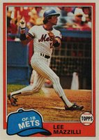 1981 Topps #510 Lee Mazzilli Baseball Card