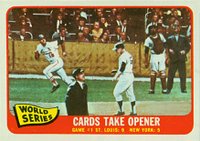 1965 Topps #132 World Series Game #1 Cards take Opener Baseball Card