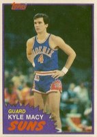 1981 Topps #82 Kyle Macy West Basketball Card