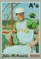 1970 Topps #706 John McNamara Baseball Card