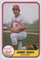 1981 Fleer #196 Johnny Bench Baseball Card