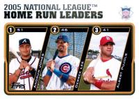 2005 Topps Updates & Highlights #UH141 2005 National League Home Run Leaders Baseball Card