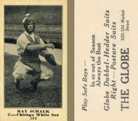 1916 The Globe Clothing #154 Ray Schalk Baseball Card