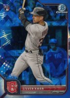 2022 Bowman Chrome Sapphire Edition #39 Steven Kwan Baseball Card