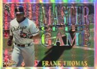 1996 Topps Chrome Master of the Game #MG20 Frank Thomas Refractor Baseball Card
