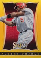 2013 Panini Select #94 Albert Pujols Gold Prizm Baseball Card