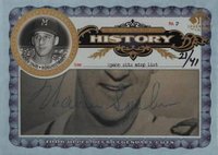 2006 SP Legendary Cuts A Place in History Cut Signatures #PHCWS Warren Spahn Baseball Card