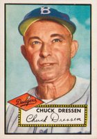 1952 Topps #377 Chuck Dressen Baseball Card