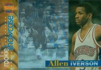 1996 Stadium Club Rookie Showcase #RS25 Allen Iverson Basketball Card