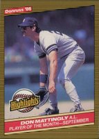 1986 Donruss Highlights #48 Don Mattingly Baseball Card