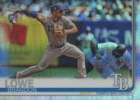 2019 Topps Chrome #151 Brandon Lowe Prism Refractor Baseball Card
