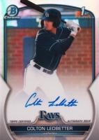 2023 Bowman Draft Chrome Prospect Autograph #CDACL Colton Ledbetter Refractor Baseball Card