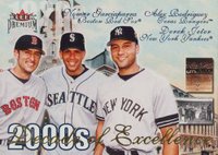 2001 Fleer Premium Decade of Excellence #46 Garciaparra/Rodriguez/Jeter Baseball Card