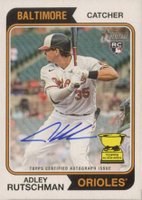 2023 Topps Heritage Real One Autographs #ROAARN Adley Rutschman Baseball Card