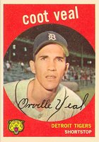 1959 Topps #52 Coot Veal Baseball Card