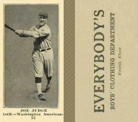 1916 Everybody's #93 Joe Judge Baseball Card