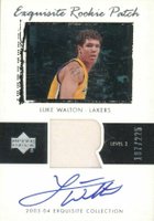 2003 Upper Deck Exquisite Collection #51 Luke Walton Autograph Patch Basketball Card