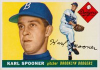 1955 Topps #90 Karl Spooner Baseball Card