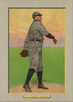 1911 Turkey Reds #42 Cy Young Checklist Back Baseball Card