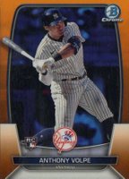 2023 Bowman Chrome #11 Anthony Volpe Orange Baseball Card