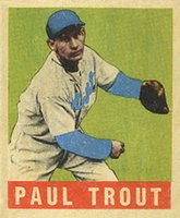 1948 Leaf #10 Paul Trout Baseball Card