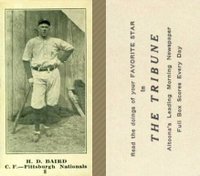 1916 Altoona Tribune #8 H. D. Baird Baseball Card