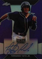 2018 Leaf Metal Draft Autograph #BAFT1 Fernando Tatis Jr. Purple Prismatic  Baseball Card