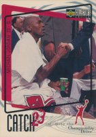 1997 Collector's Choice  #189 Michael Jordan Catch 23-Champion. Drive Basketball Card