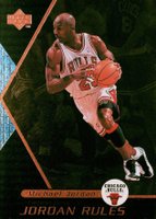 1998 Upper Deck Ovation Jordan Rules #J5 Michael Jordan Basketball Card