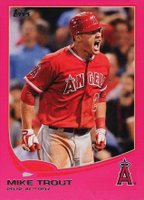 2013 Topps #338 Mike Trout Mini-Pink Baseball Card