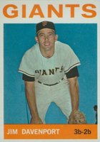 1964 Topps #82 Jim Davenport Baseball Card