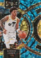2023 Panini Select #109 Keyonte George Light Blue Disco Basketball Card