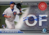 2016 Bowman Chrome Prime Position Autographs #PPAKS Kyle Schwarber Baseball Card