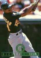 1995 Ultra #318 Rickey Henderson Baseball Card