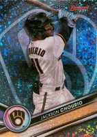 2022 Bowman's Best Top Prospects #TP19 Jackson Chourio Mini Diamond Refractor Baseball Card