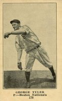 1917 Collins-McCarthy #176 George Tyler Baseball Card