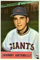 1954 Bowman #208 Johnny Antonelli Baseball Card
