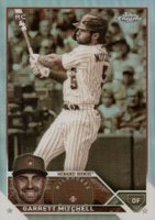 2023 Topps Chrome #110 Garrett Mitchell Sepia Refractor Baseball Card