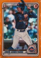 2020 Bowman Draft 1st Edition #BD72 Pete Crow-Armstrong Orange Foil Baseball Card
