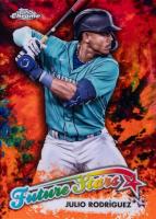2023 Topps Chrome Update Future Stars #FSU1 Julio Rodriguez Orange Baseball Card