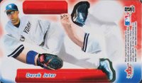 2003 Fleer 3D # Derek Jeter Diving Fielder-No Stripes Baseball Card